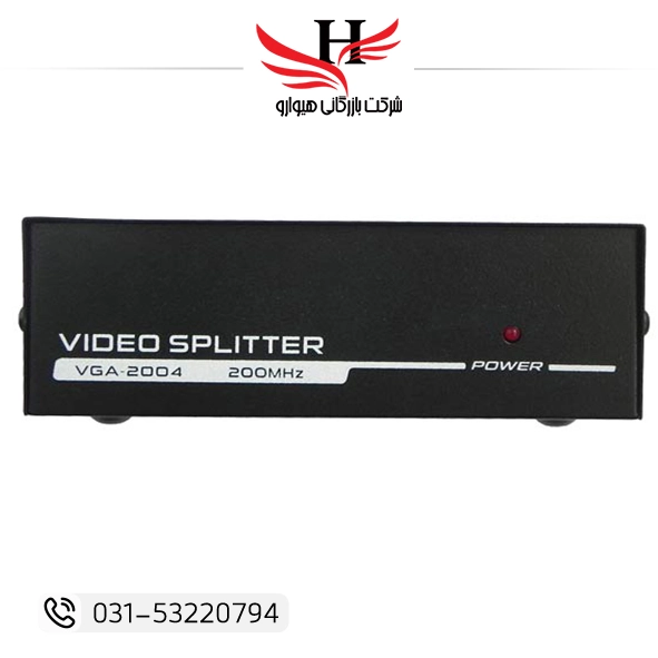 تصویر اسپیلیتر VGA 4PORT 200MHZ