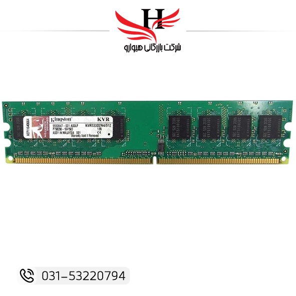 تصویر رم کامپيوتر استوک  KINGSTON KVR533V2-512MB DDR2