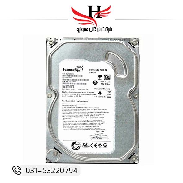 تصویر هارد اینترنال استوک 250 گیگ سیگیت SEAGATE 