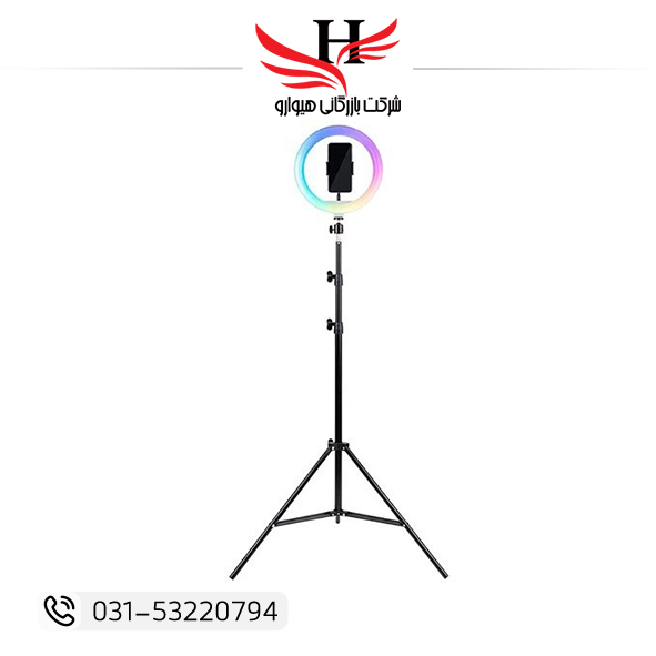 تصویر  رينگ لايت حرفه ای RGB + پایه هویت HAVIT-ST7026