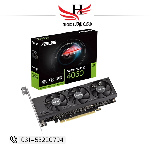 تصویر کارت گرافیک ASUS GeForce RTX 4060 LP BRK OC Edition 8GB GDDR6 128Bit