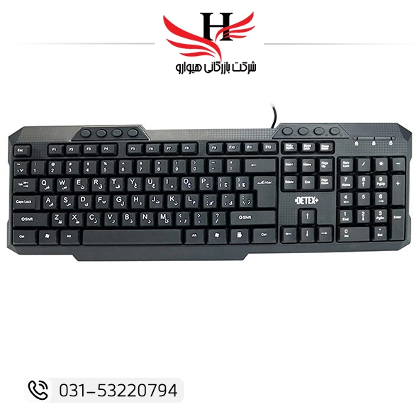 تصویر کيبورد سيم دار ديتکس DETEX-D510