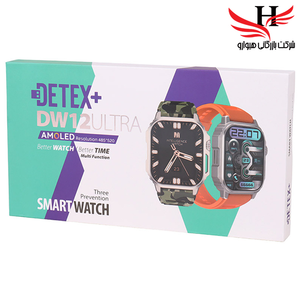 تصویر ساعت هوشمند مدل DETEX DW12 ULTRA