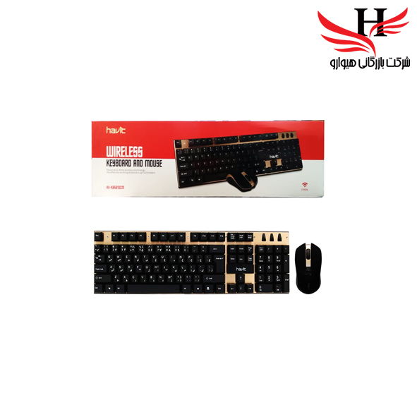 تصویر کیبورد و ماوس وایرلس HAVIT-581G
