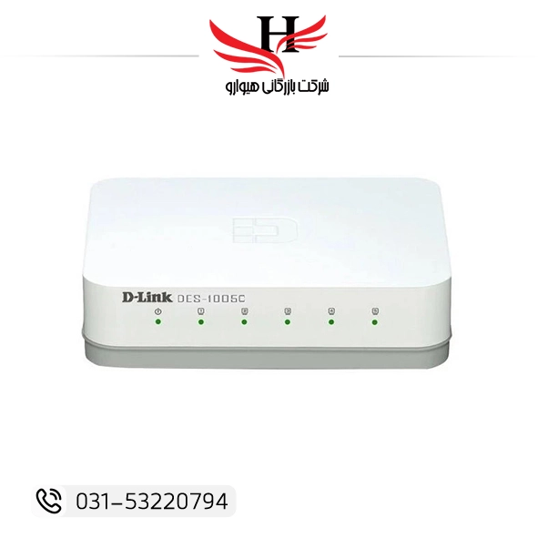 تصویر ديتا سوييچ شبکه دي لينک 5 پورت D-LINK DES-1005C