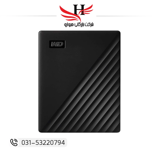 تصویر هارد اکسترنال وسترن دیجیتال مدل My Passport ظرفیت چهار ترابایت دارای رابط USB Type-A 3.2