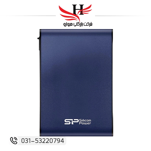 تصویر هارد اکسترنال سیلیکون پاور مدل Armor A80 ظرفیت دو ترابایت دارای رابط USB Type-A 3.2