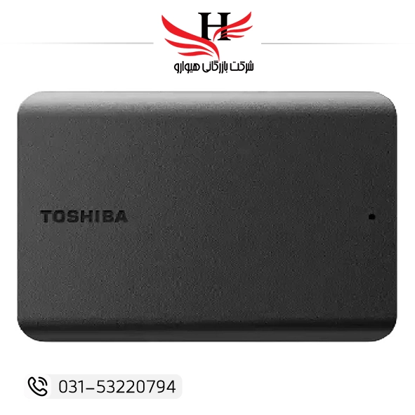 تصویر هارد اکسترنال توشیبا مدل Canvio Basics ظرفیت یک ترابایت دارای رابط USB Type-A 3.0