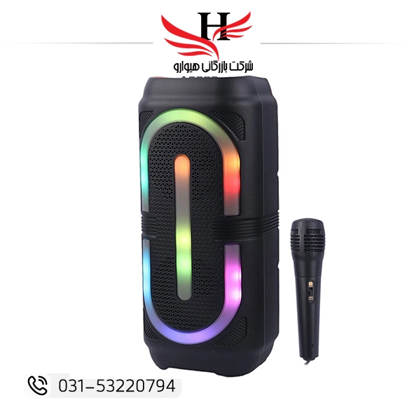 تصویر اسپیکر چمدانی 4 اینچ دوبل GTS-2132