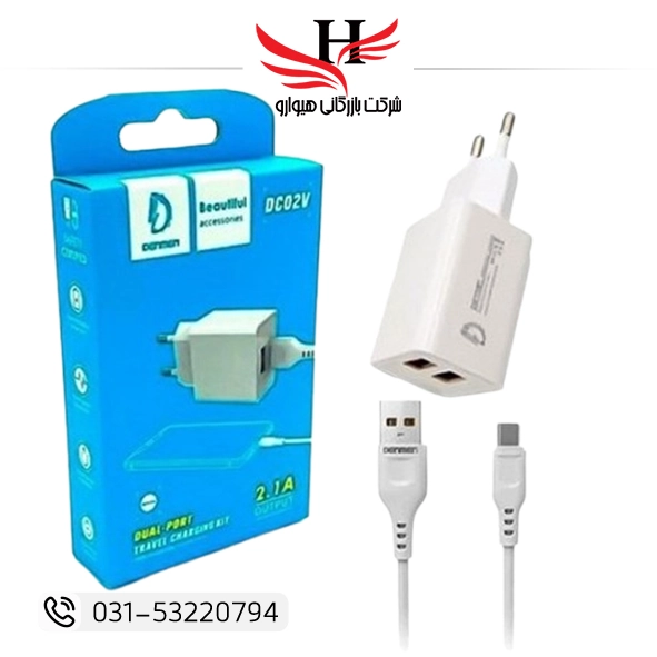 تصویر کلگي شارژ و کابل اندرويد DENMEN-DM-DC02V