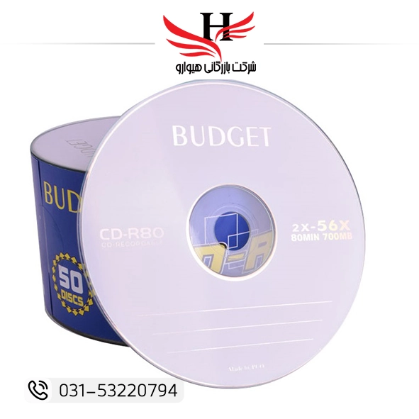 تصویر پک 50 تایی سی دی خام برند BUDGET