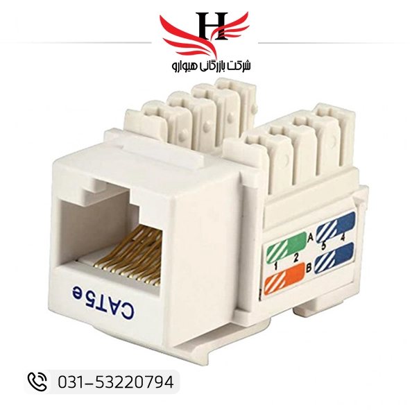 تصویر کیستون شبکه CAT5 جنس خوب